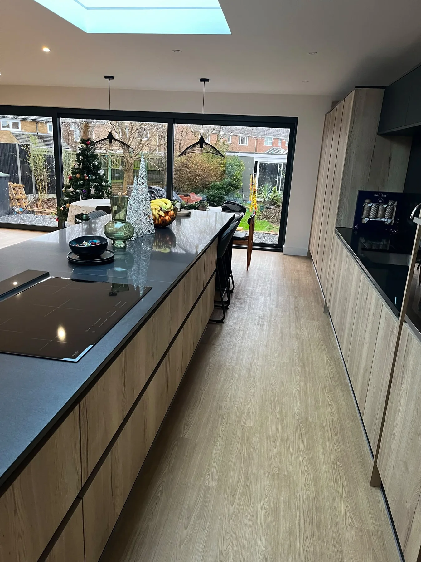 Open-plan kitchen